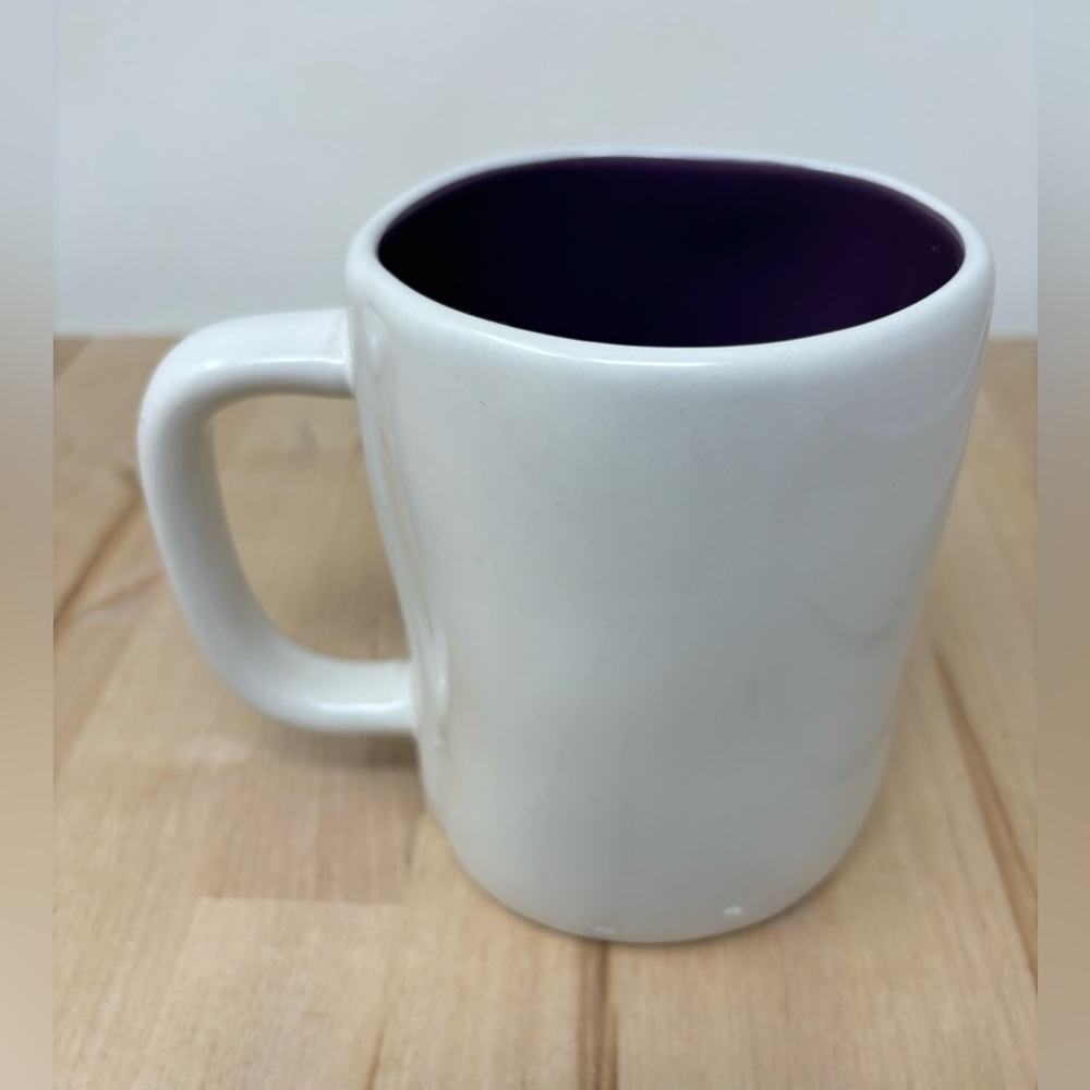 Rae Dunn PSYCHIC Mug White with Black Interior and Black Lettering New - Picture 2 of 4
